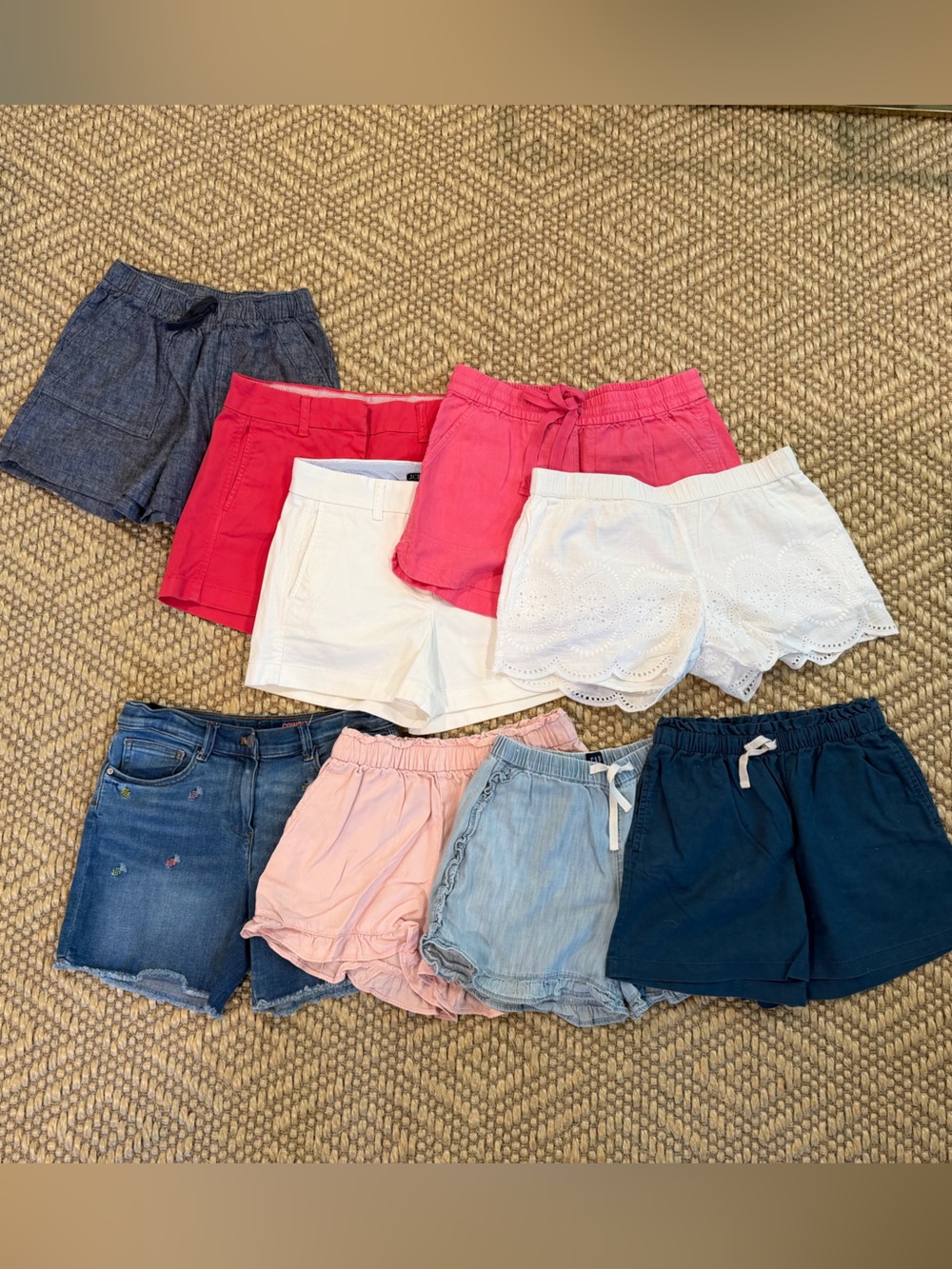 Girls' Shorts Blow out! 9 Pairs, sizes 10-14!
